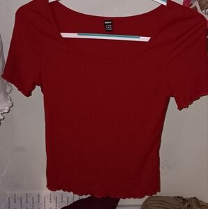 Off the shoulder fitted shirt